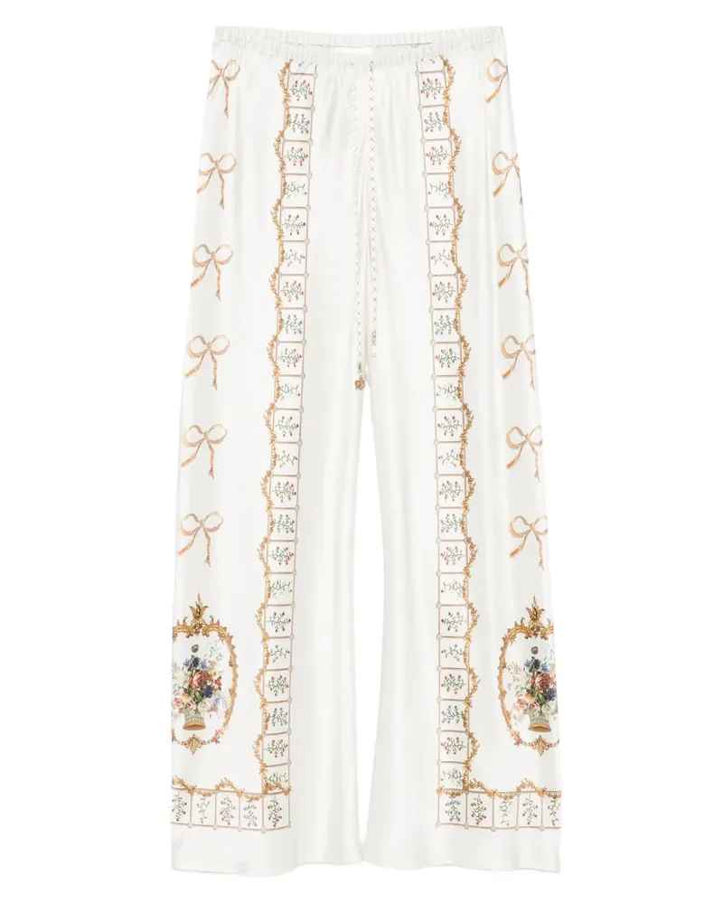 Camilla Dressing Room Drama Hose mit Blumen-Print - Nude Nude
