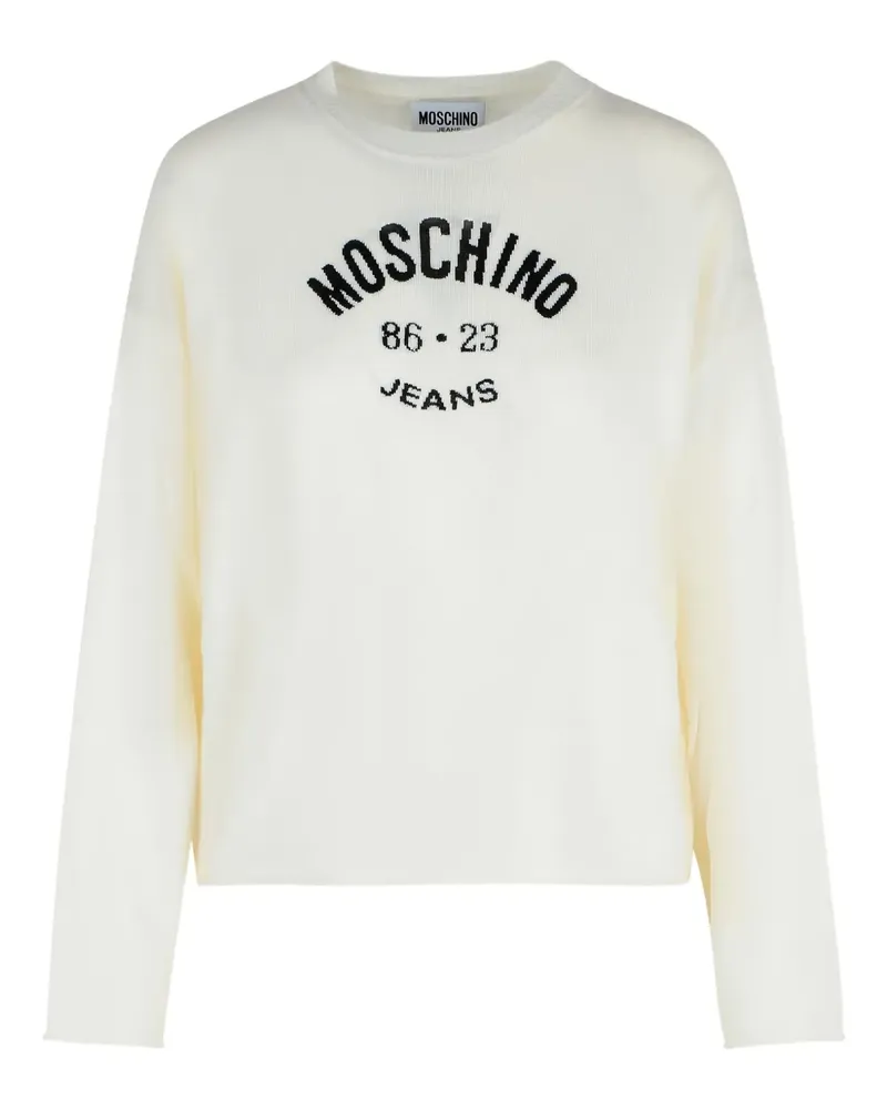 Moschino Pullover aus Schurwolle - Weiß Weiß