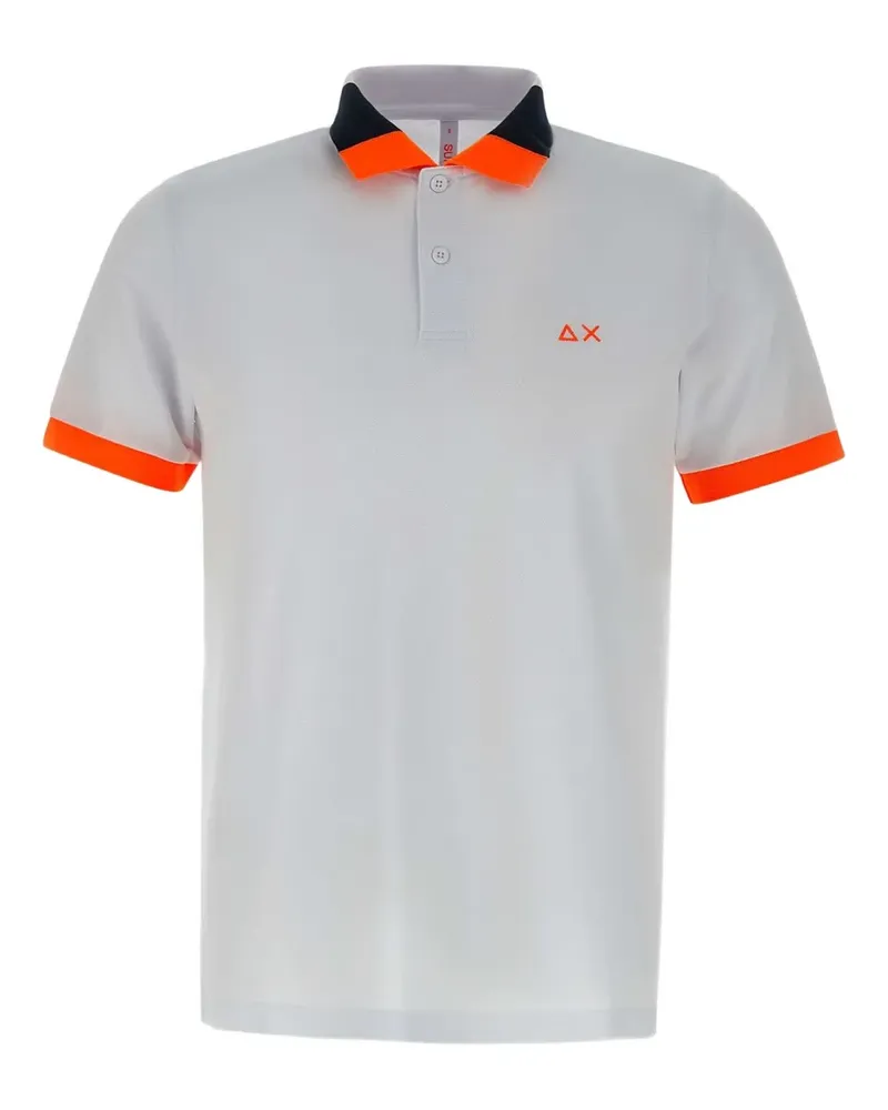 Sun68 Poloshirt in Colour-Block-Optik - Grau Grau