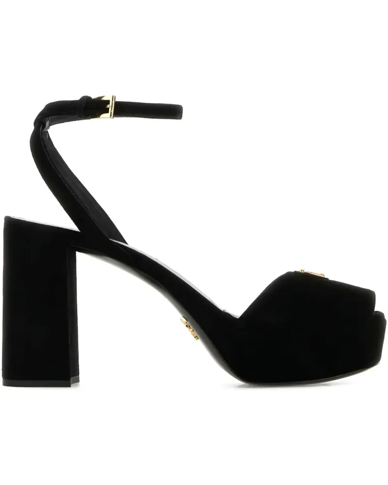 Prada Sandalen mit Knöchelriemen 115mm - Schwarz Schwarz
