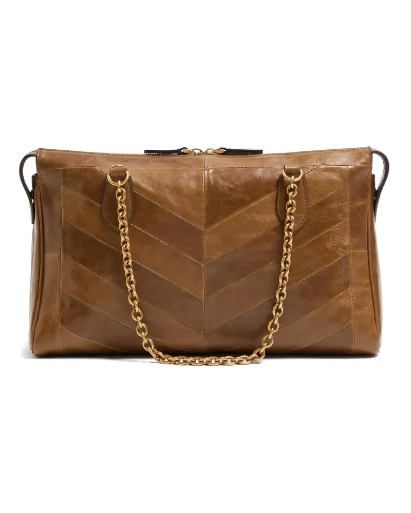 Valentino Garavani Panthea Schultertasche - Braun Braun