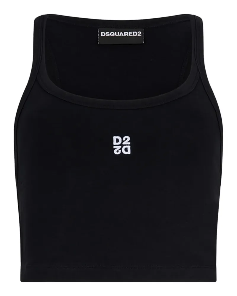Dsquared2 D2 Upside Down Tanktop - Schwarz Schwarz