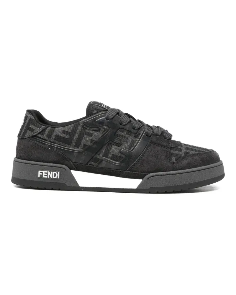 Fendi Match patterned logo-print sneakers - Schwarz Schwarz