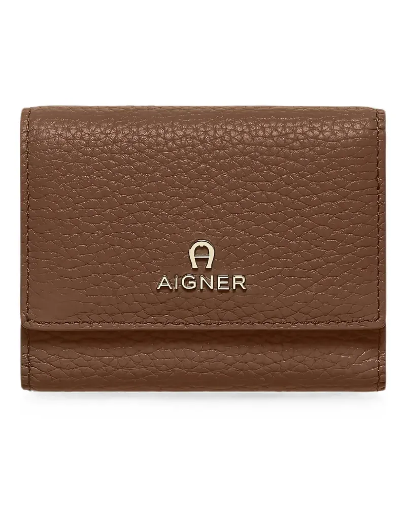 Aigner Ivy logo-plaque wallet - Braun Braun
