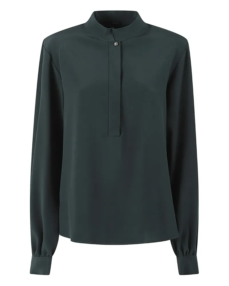 Kiton button-fastening silk blouse - Grün Grün