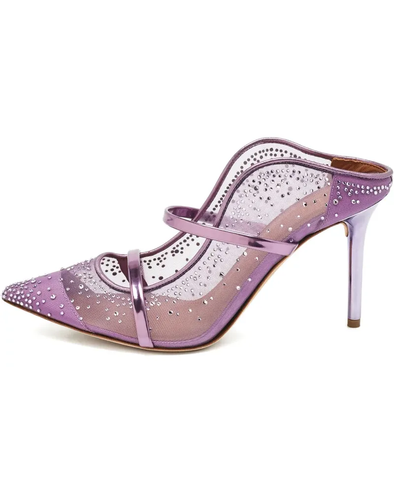 Malone Souliers Maureen Mules mit Kristallen - Violett Violett