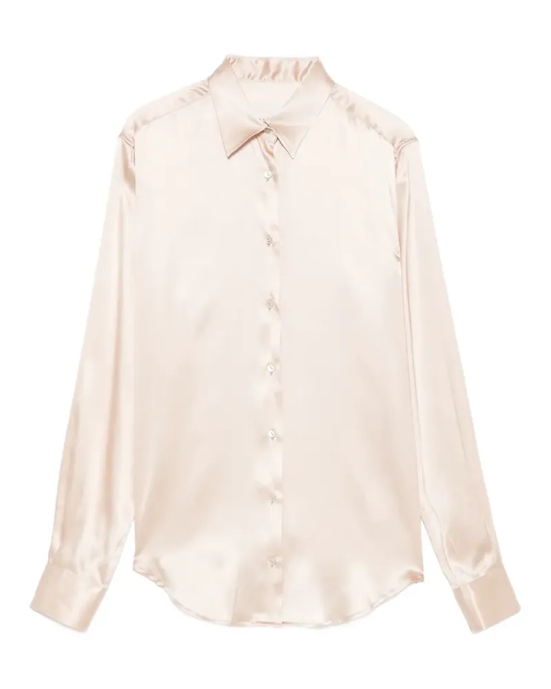 XACUS Marta satin-finish shirt - Rosa Rosa
