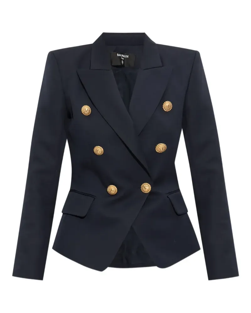Balmain Doppelreihiges Sakko - Blau Blau