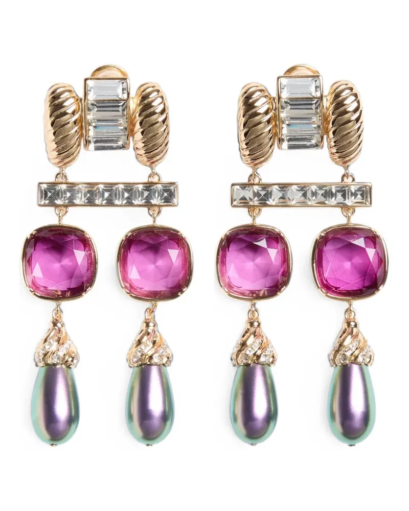 Valentino Garavani Hypergoutte crystal-embellished earrings - Gold Gold