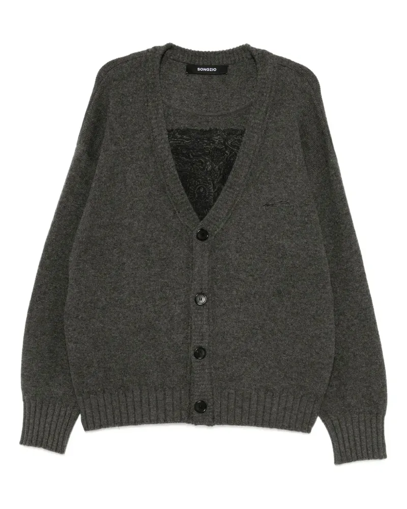 SONGZIO Knight Cardigan - Grau Grau