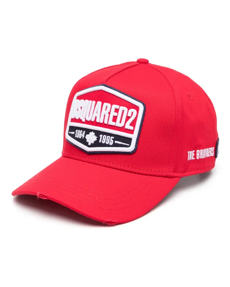 Dsquared2 Baseballkappe mit Logo-Patch - Rot Rot