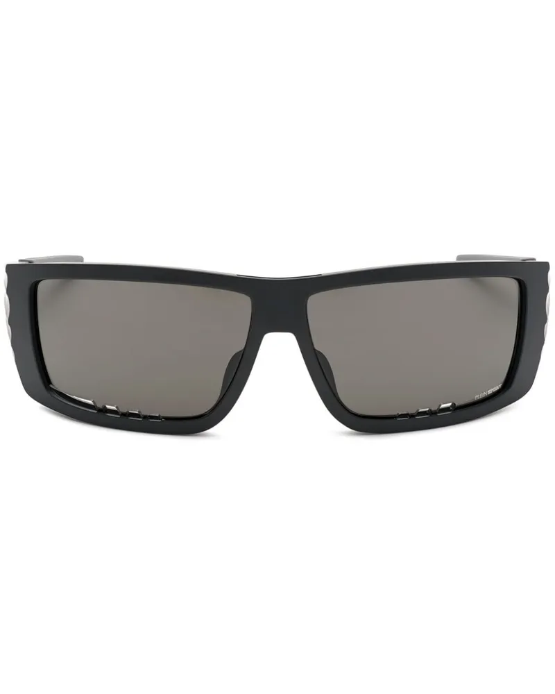 Philipp Plein Fierless Sonnenbrille mit eckigem Gestell - Schwarz Schwarz