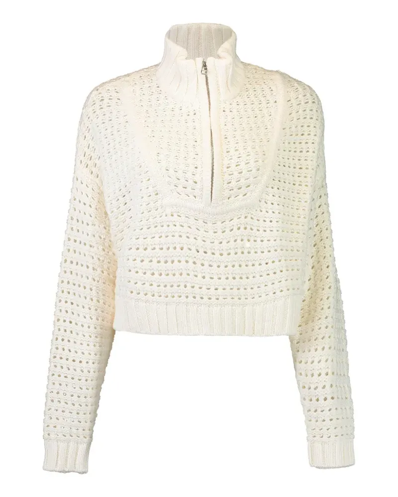 STAUD Hampton open-knit jumper - Weiß Weiß