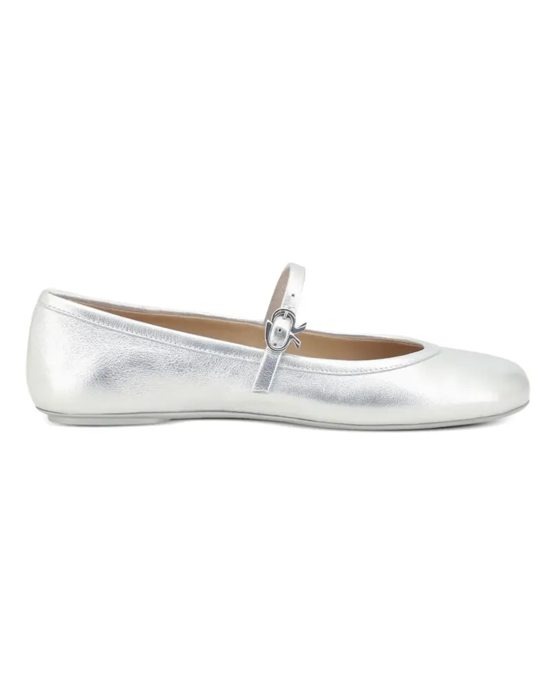 Gianvito Rossi Carla ballet flats - Silber Silber