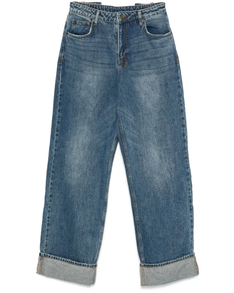 ksubi Low Rider Cuffed Aged Jeans - Blau Blau