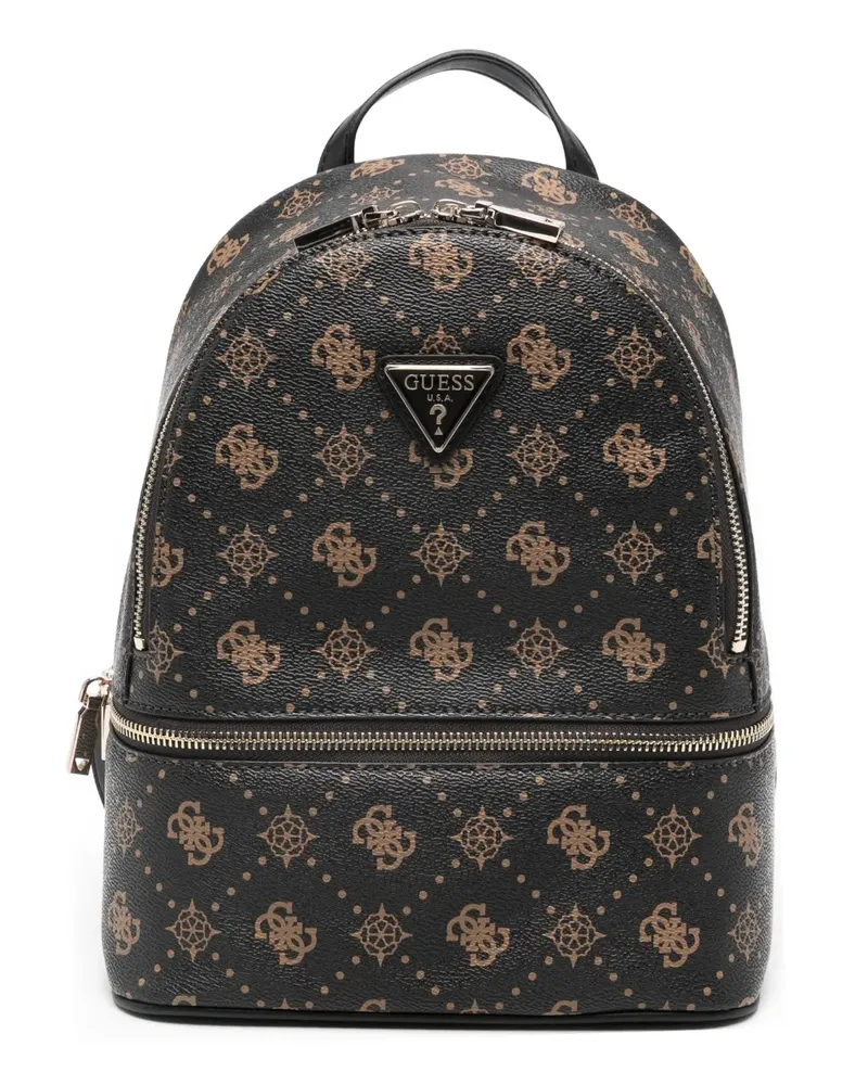 Guess Rucksack mit Monogrammmuster - Braun Braun