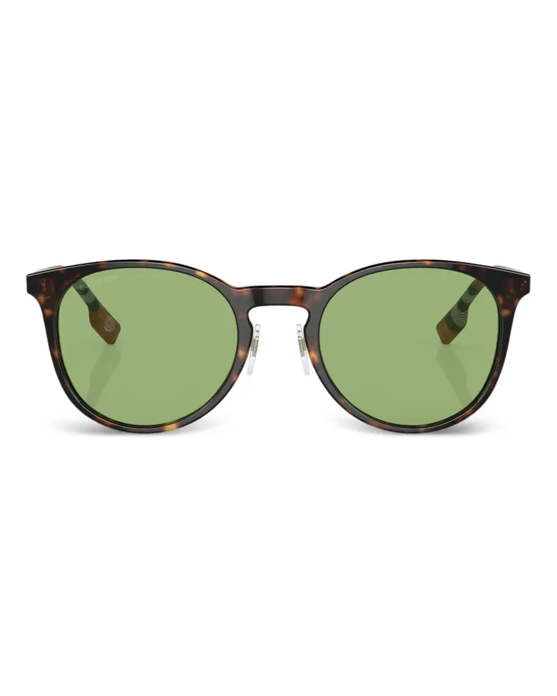 Burberry Runde Sonnenbrille in Schildpattoptik - Braun Braun