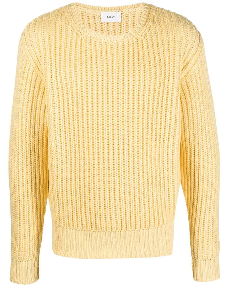 Bally Grob gestrickter Pullover - Gelb Gelb