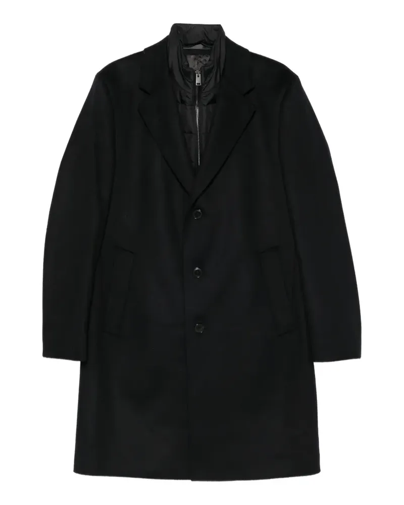 HUGO BOSS layered single-breasted coat - Schwarz Schwarz