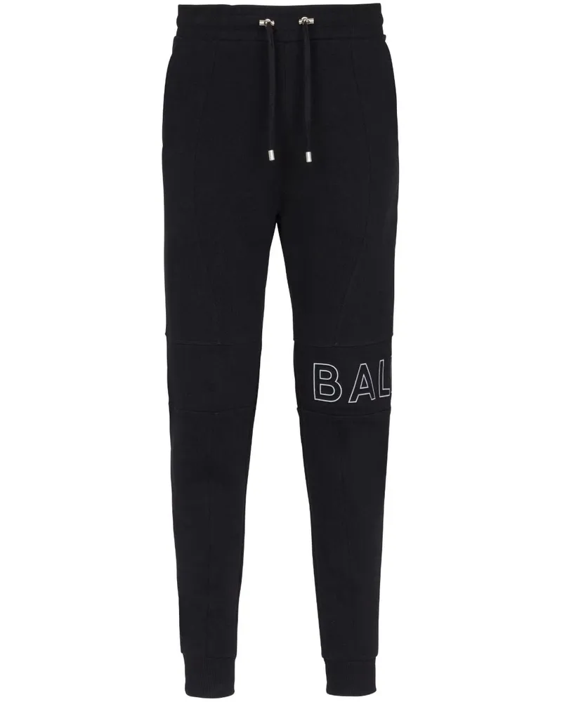 Balmain Reflektierende Jogginghose - Schwarz Schwarz