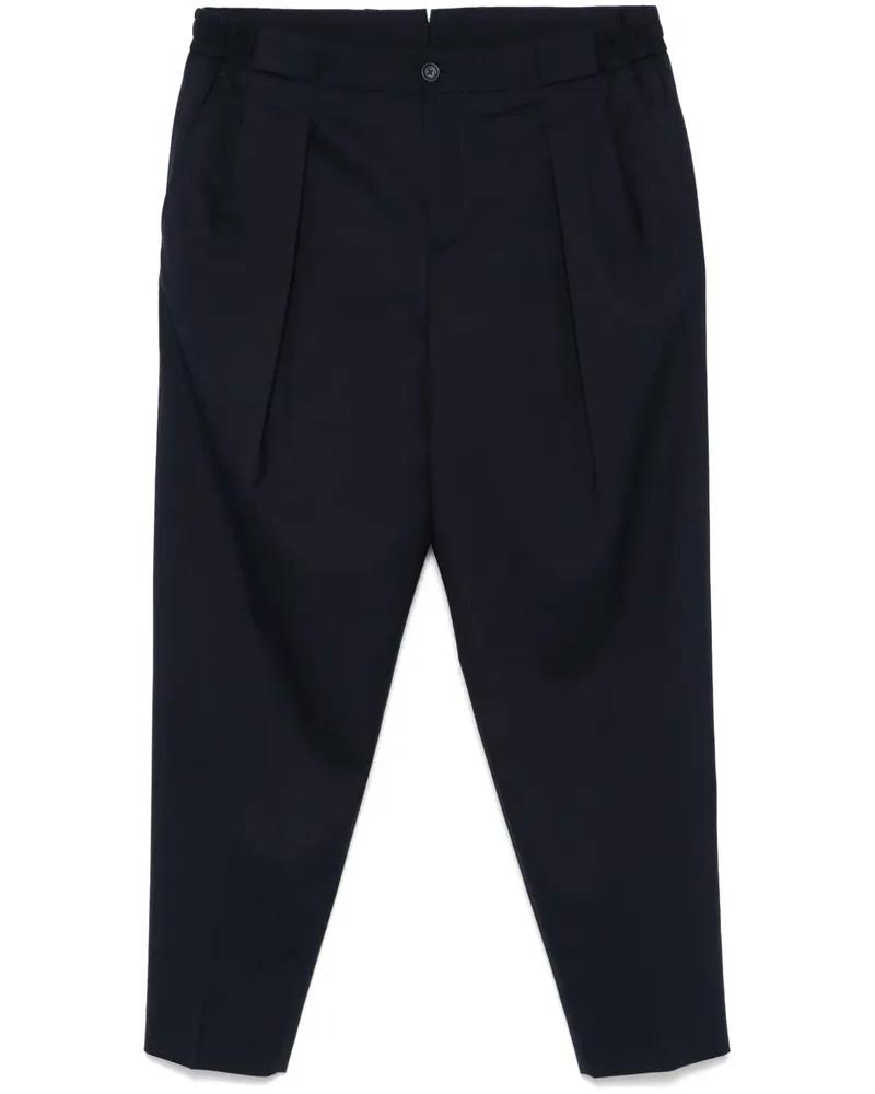Manuel Ritz Hose mit Faltendetail - Blau Blau
