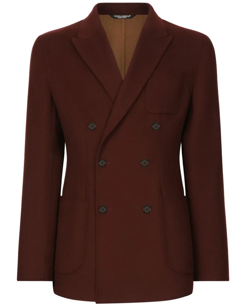 Dolce & Gabbana Portofino Sakko aus Schurwolle - Rot Rot