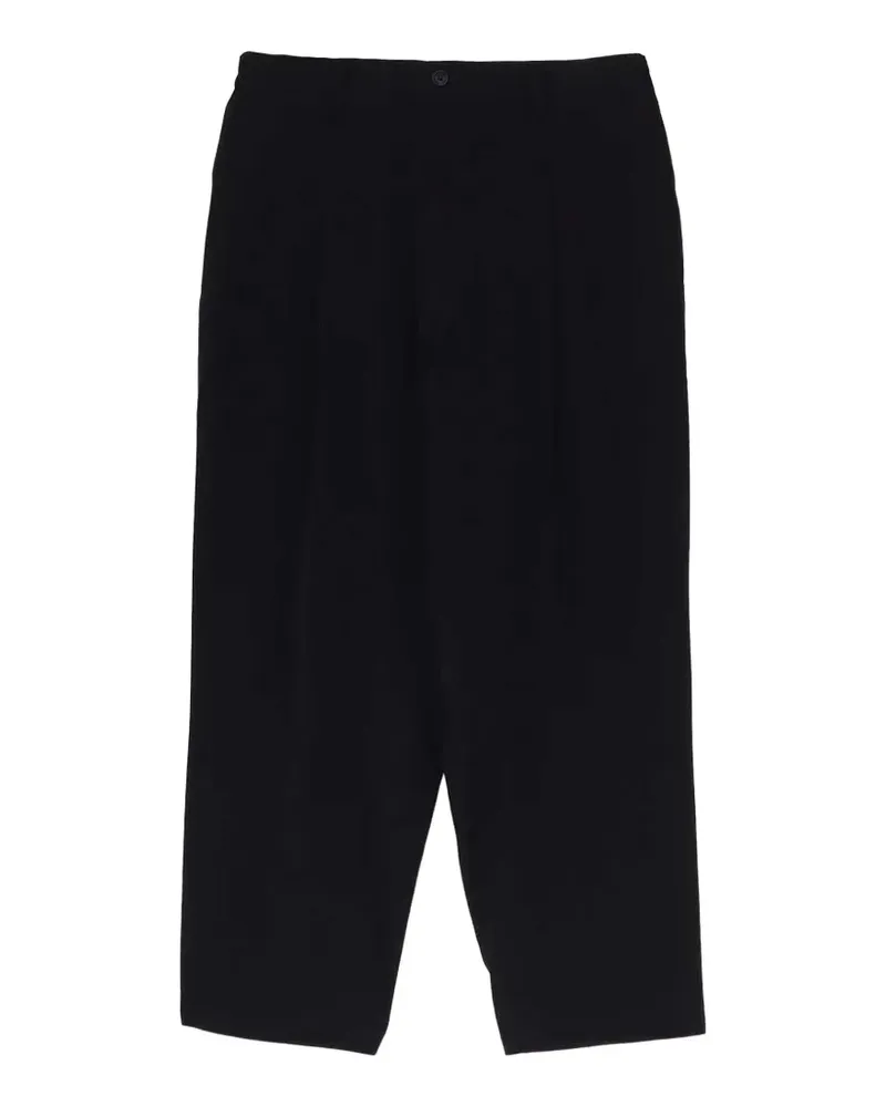 Yohji Yamamoto Plissierte Hose - Schwarz Schwarz