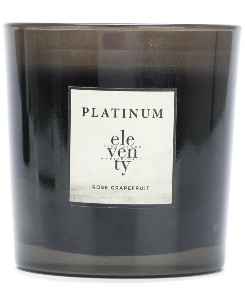 Eleventy Duftkerze mit Logo - Schwarz Schwarz