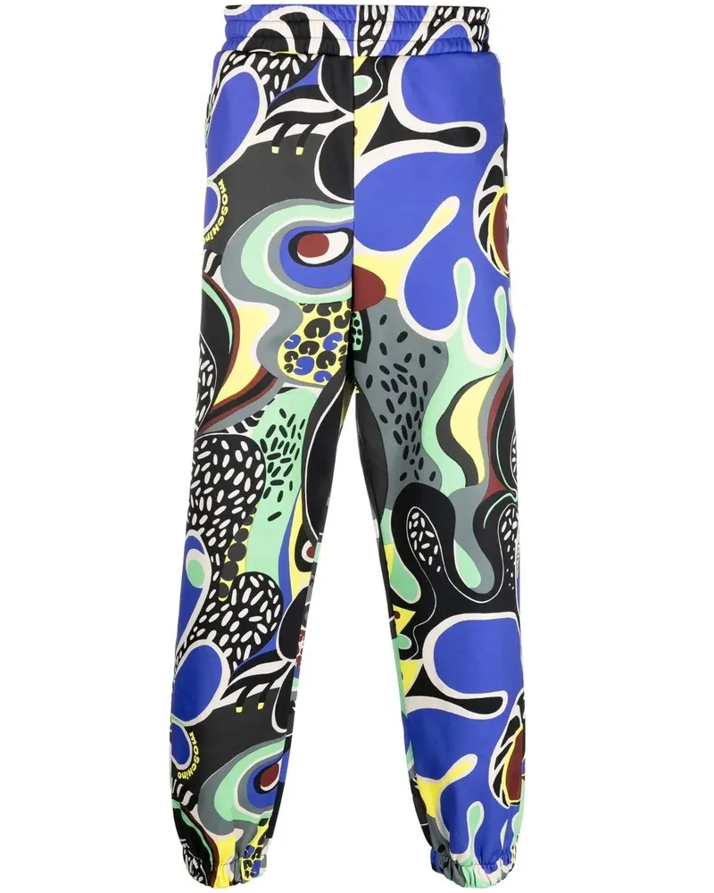 Moschino Jogginghose mit grafischem Print - Schwarz Schwarz