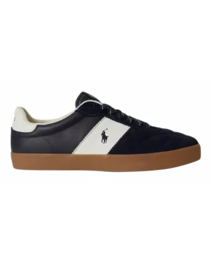 Ralph Lauren Court Vulc Sneakers aus Leder und Wildleder - Blau Blau