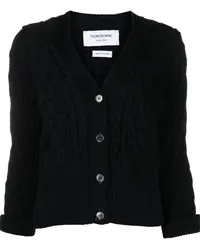 Thom Browne Cardigan mit V-Ausschnitt Blau