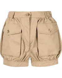 Moschino Hoch sitzende Cargo-Shorts Nude