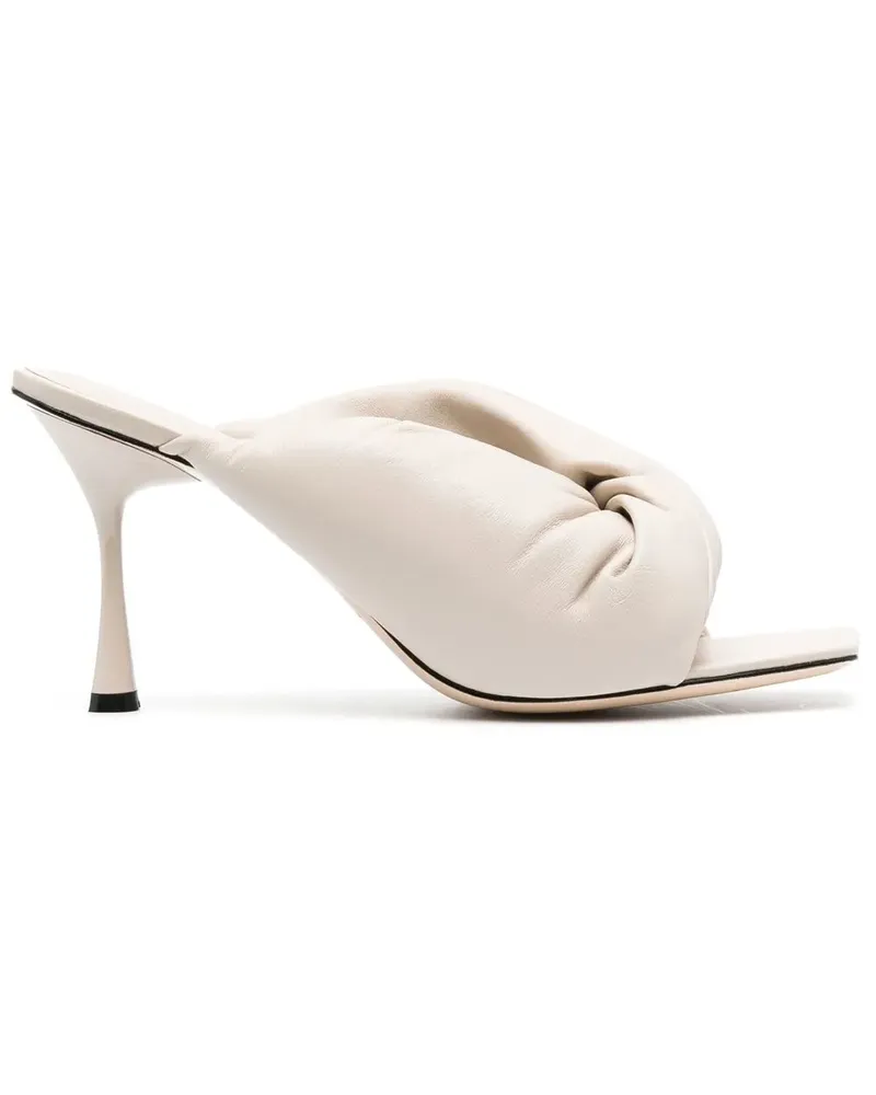 Studio Amelia Croissant Mules 100mm - Nude Nude