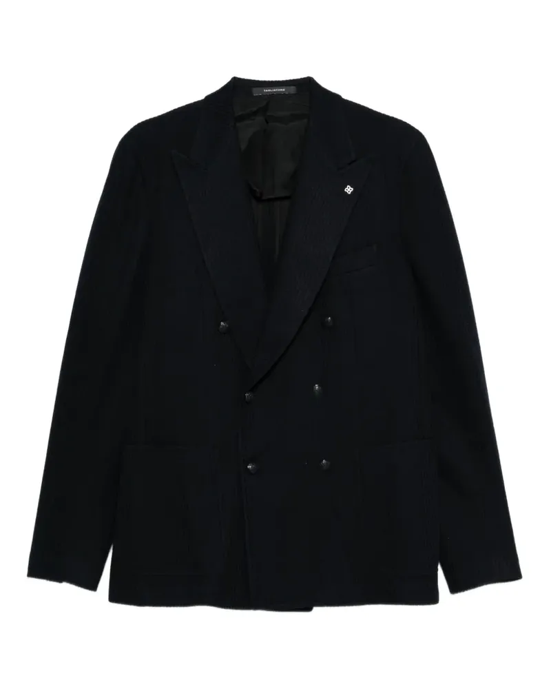 Tagliatore Gestreifte Jacke - Blau Blau