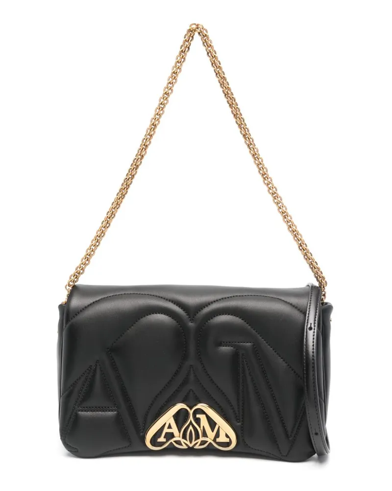 Alexander McQueen Kleine The Seal Umhängetasche - Schwarz Schwarz