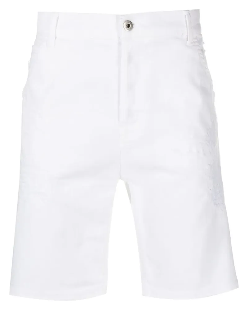 Dondup Bermudas im Distressed-Look - Weiß Weiß
