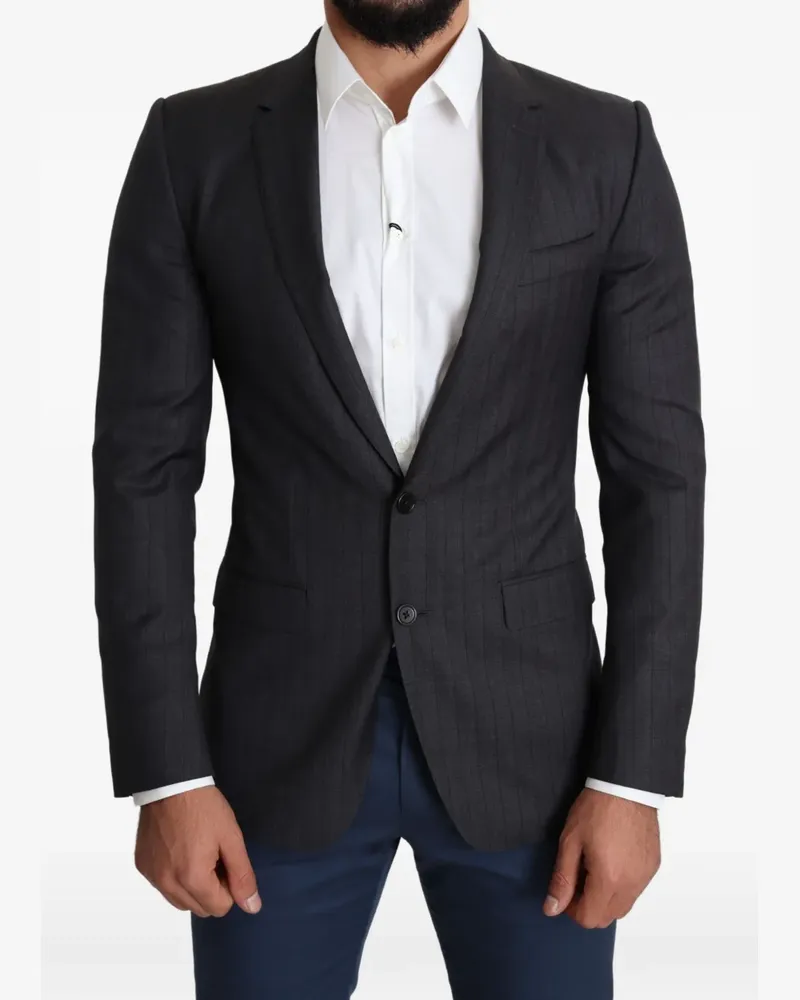 Dolce & Gabbana Sakko mit Nadelstreifen - Schwarz Schwarz