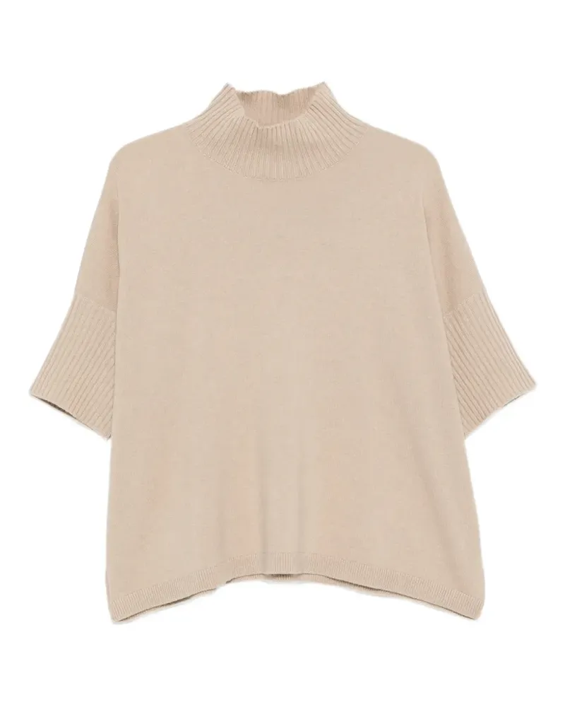 Antonelli Firenze ribbed high-neck sweater - Nude Nude