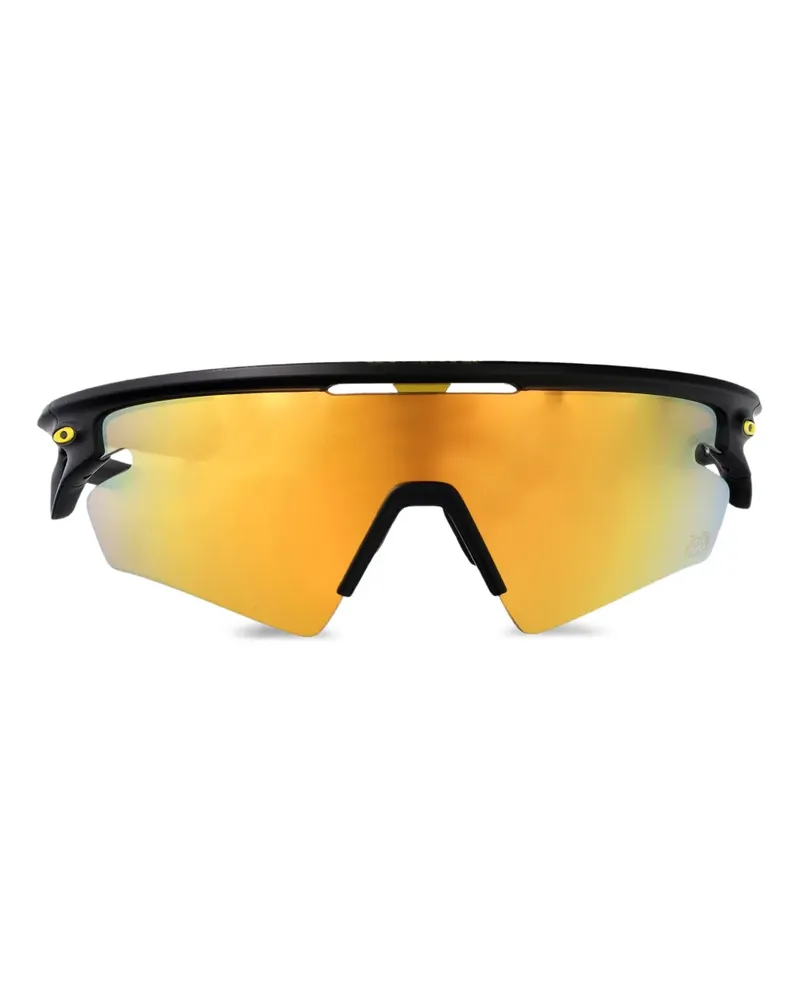 Oakley Sphaera Slash Sonnenbrille mit geometrischem Gestell - Schwarz Schwarz