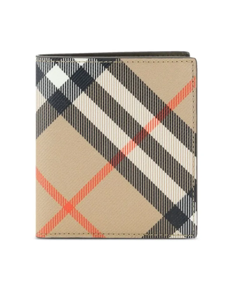 Burberry Kariertes Portemonnaie - Nude Nude