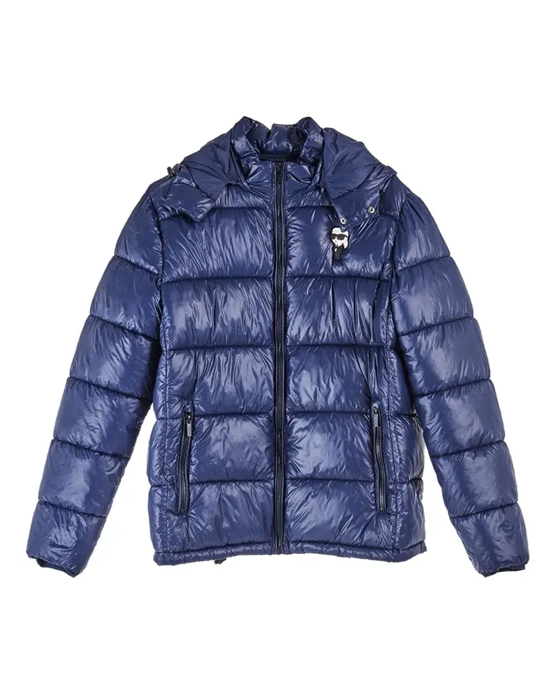 Karl Lagerfeld Wattierte Tokidoki Jacke mit abnehmbarer Kapuze - Blau Blau
