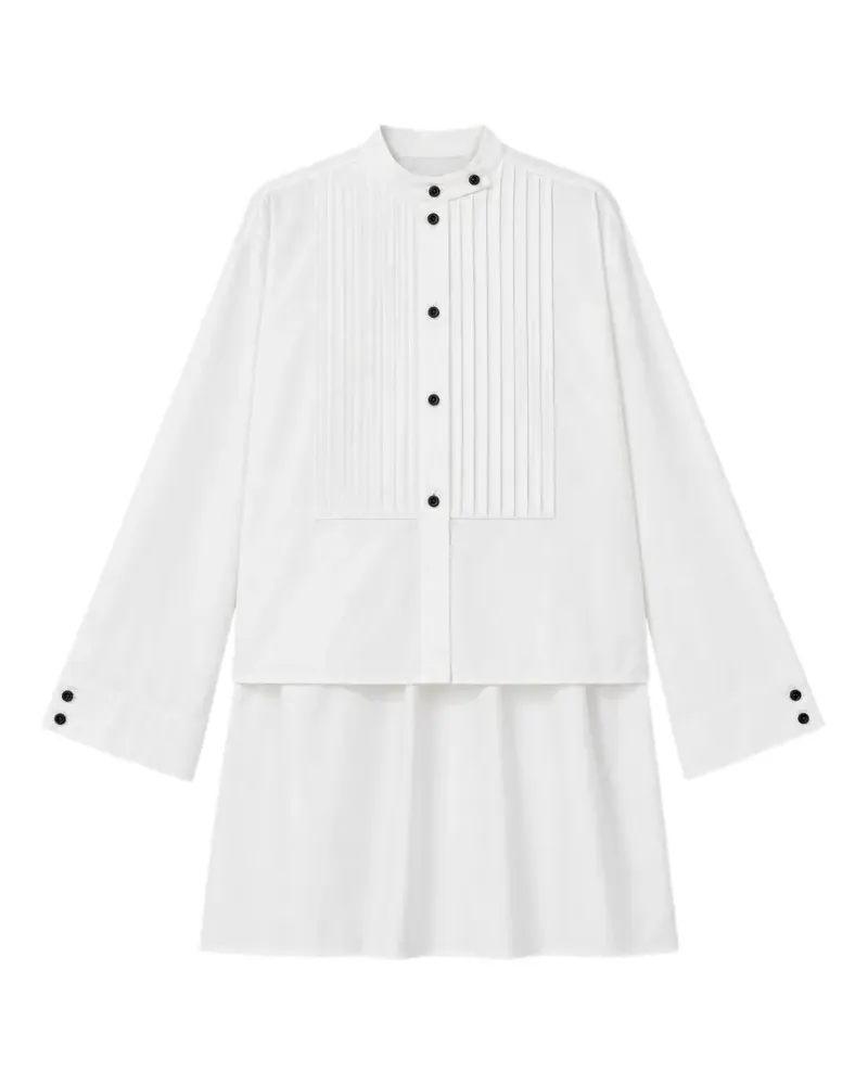 Emporio Armani Hemd mit Lätzchen vorne - Weiß Weiß
