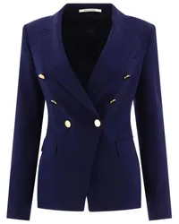 Tagliatore Doppelreihiger Blazer mit steigendem Revers Blau