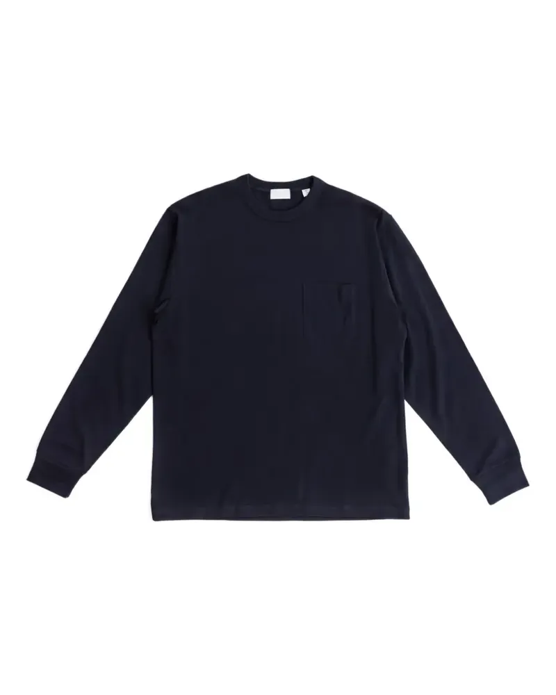 Handvaerk Langarmshirt mit Tasche - Blau Blau