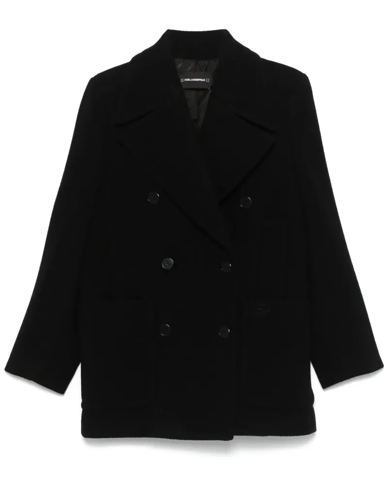 Karl Lagerfeld Klassische Cabanjacke - Schwarz Schwarz