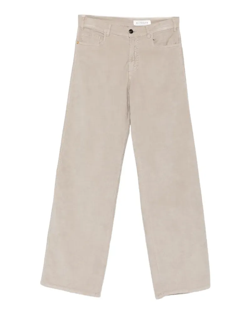 PLAN C corduroy straight-leg trousers - Nude Nude