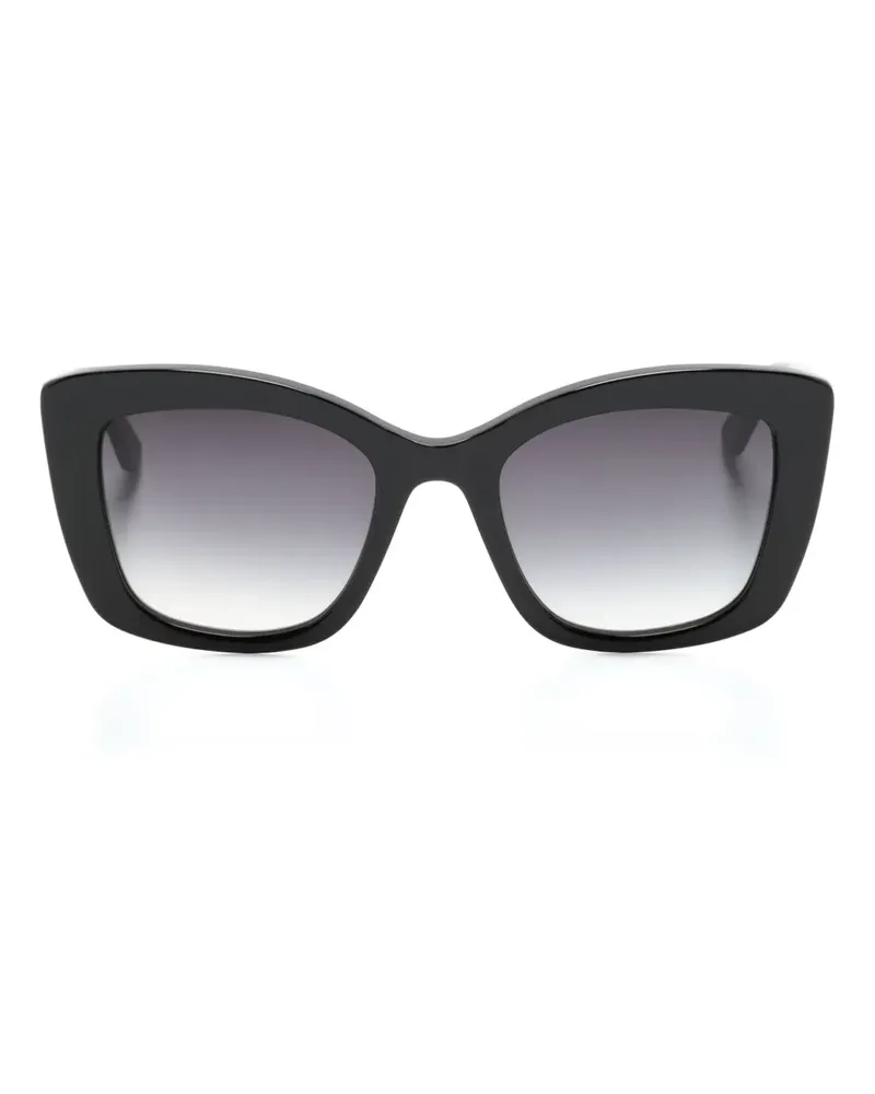 Karl Lagerfeld Sonnenbrille mit Butterfly-Gestell - Schwarz Schwarz