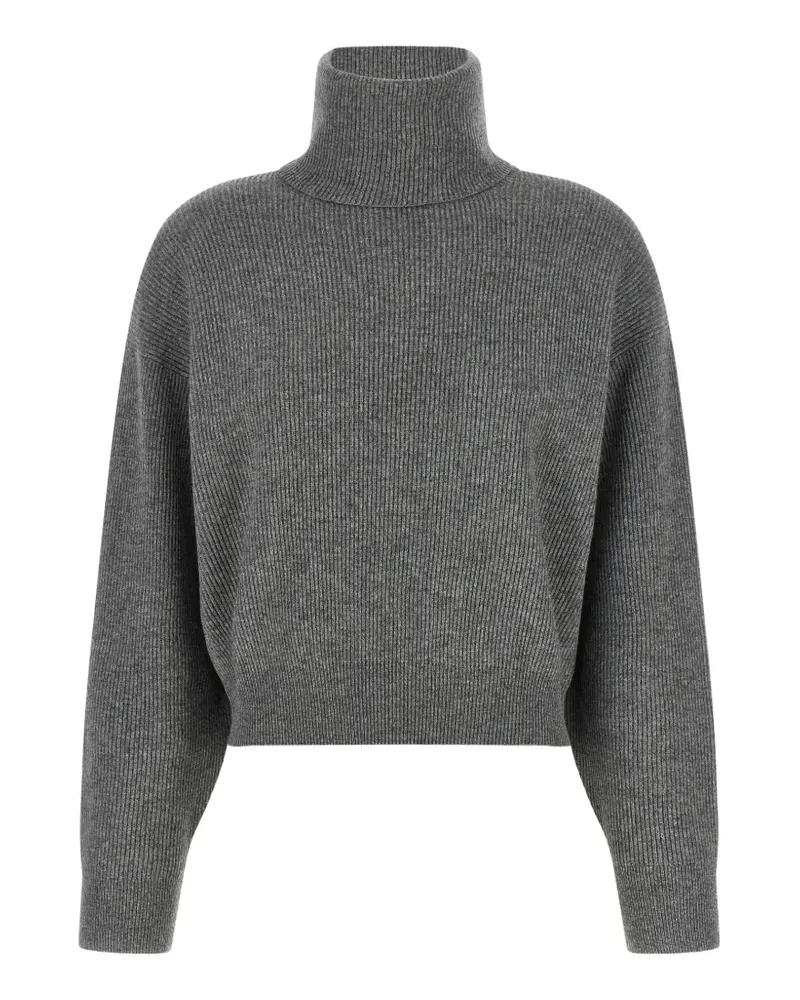 Brunello Cucinelli Gerippter Monile Pullover - Grau Grau