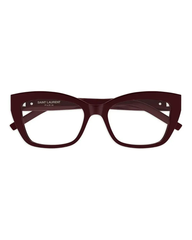 Saint Laurent Brille mit Logo - Rot Rot