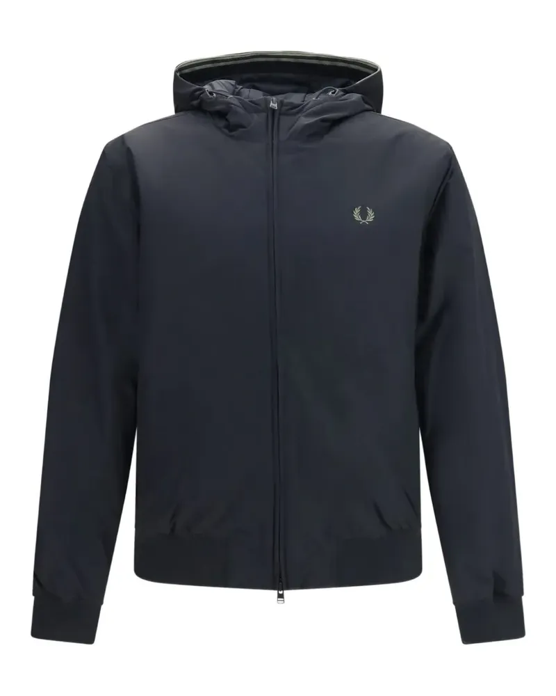 Fred Perry Brentham Kapuzenjacke - Schwarz Schwarz